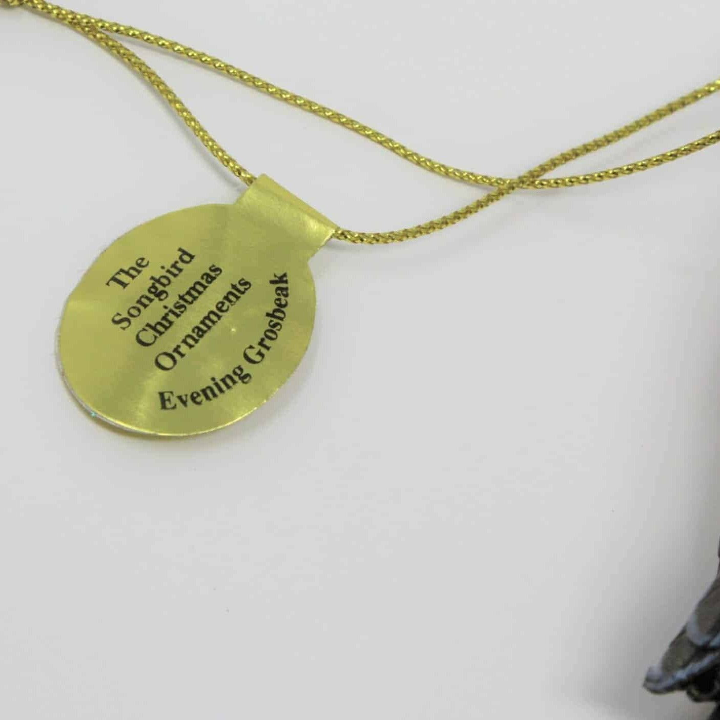 Ornaments, Danbury Mint Songbird Collection, Evening Grosbeak, 2004