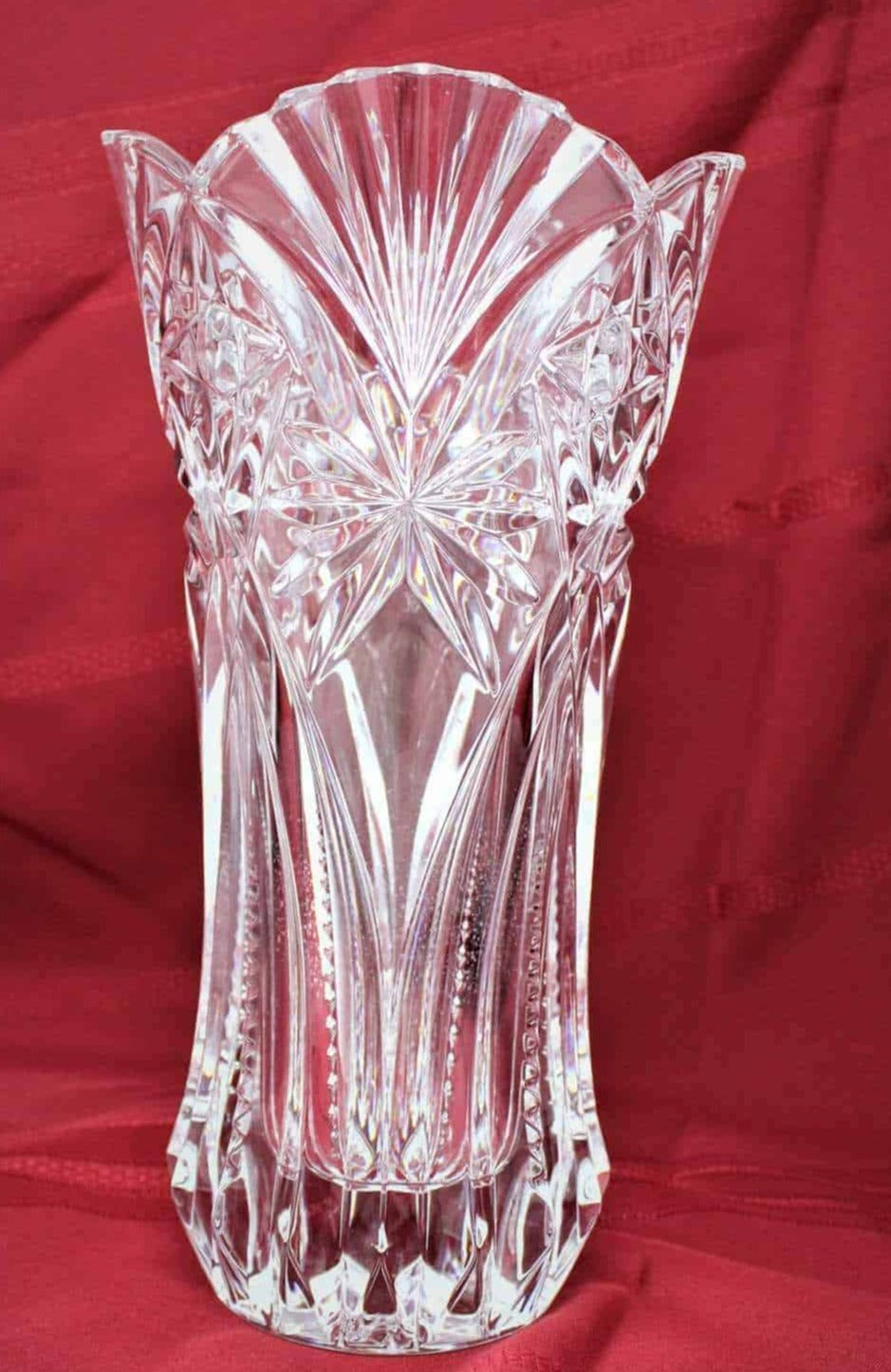 Vase, Cristal D'Arques-Durand, Vincennes, Cut Crystal, Tall 11.5", France