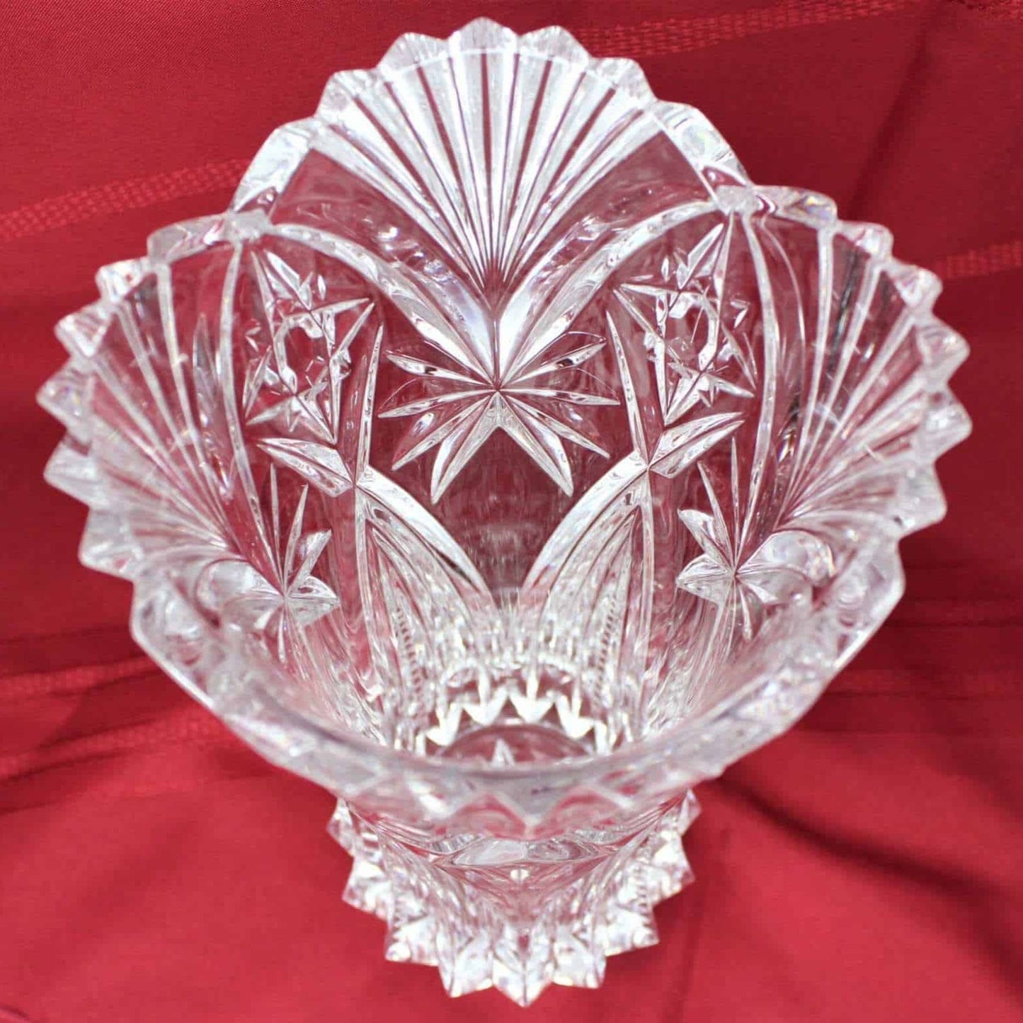 Vase, Cristal D'Arques-Durand, Vincennes, Cut Crystal, Tall 11.5", France