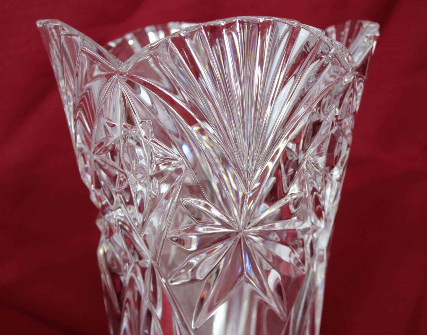 Vase, Cristal D'Arques-Durand, Vincennes, Cut Crystal, Tall 11.5", France