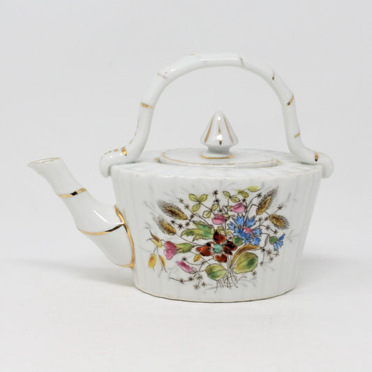Teapot, Hand Painted Floral Japan Imports, Vintage
