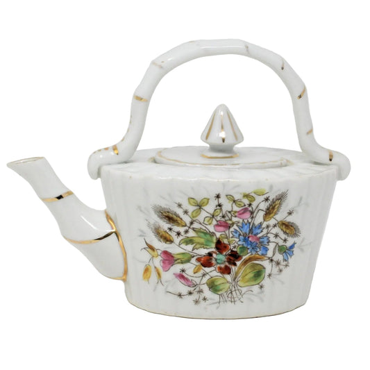 Teapot, Hand Painted Floral Japan Imports, Vintage