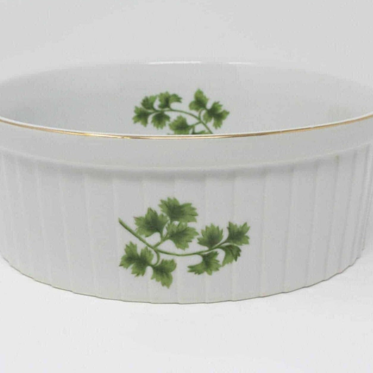 Souffle Dish, Sadek, Parsley 7378 Ovenware, 7", Vintage