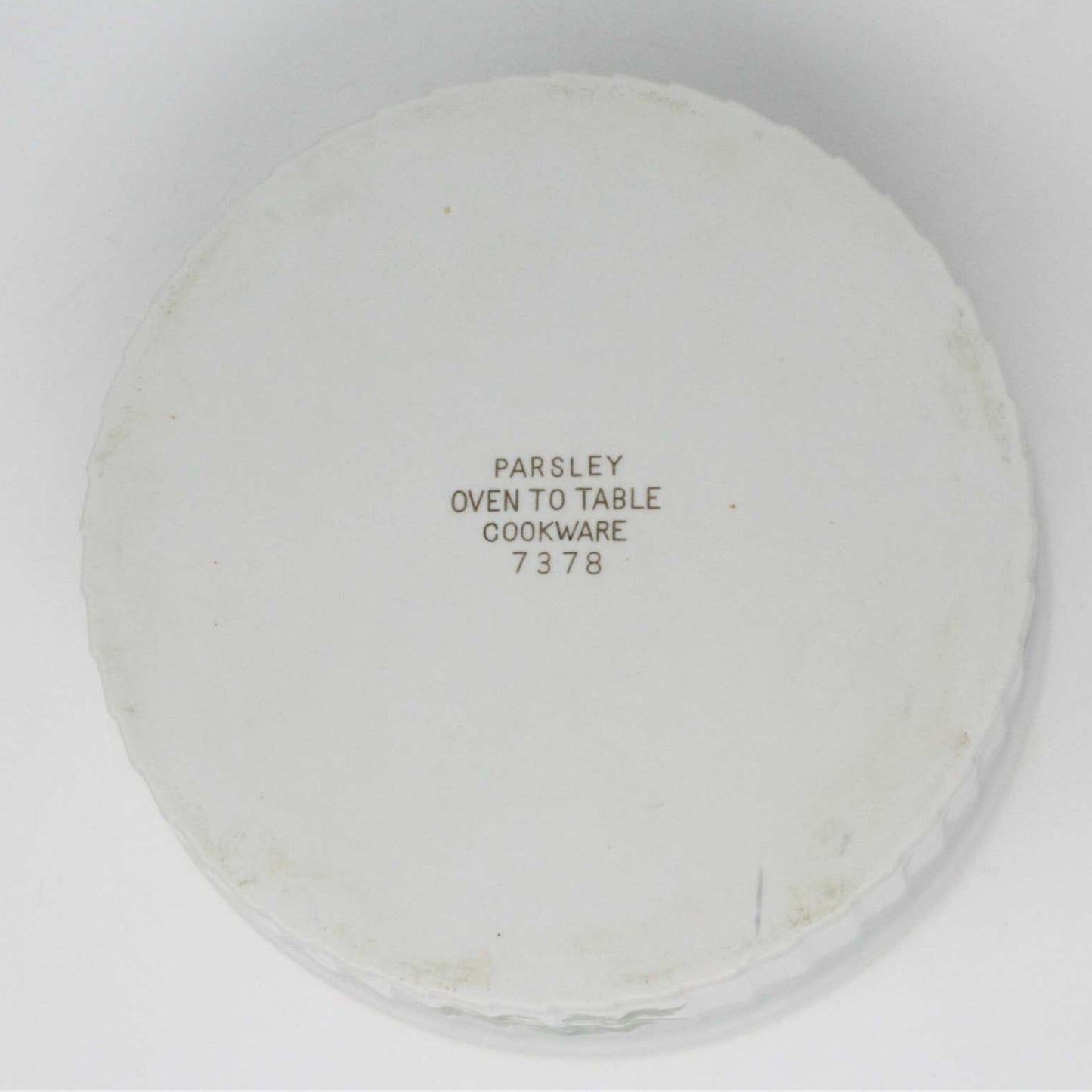 Souffle Dish, Sadek, Parsley 7378 Ovenware, 7", Vintage