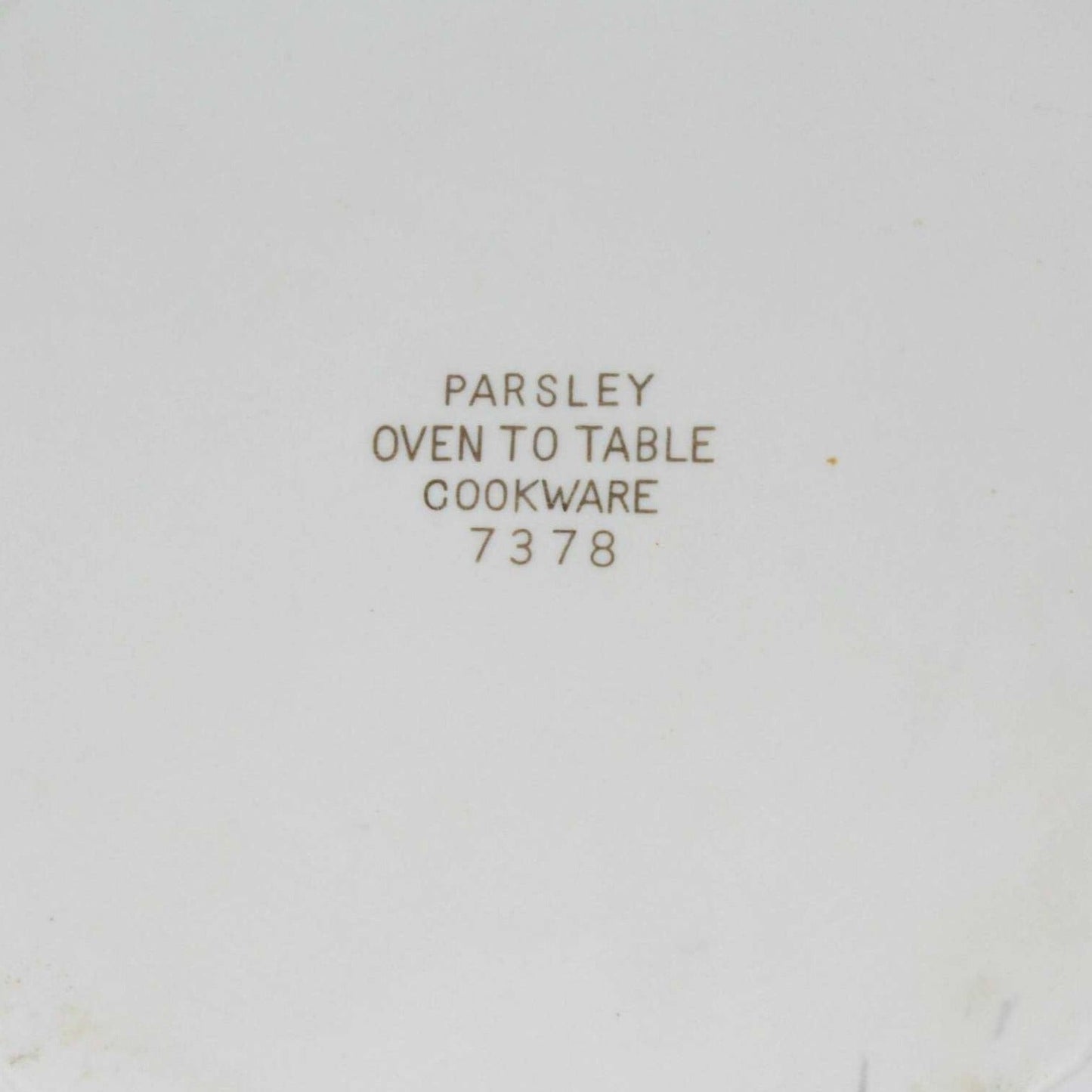 Souffle Dish, Sadek, Parsley 7378 Ovenware, 7", Vintage