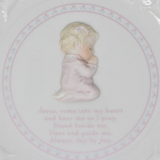 Decorative Plate, Child Prayer Plate, Girl / Pink, Hallmark