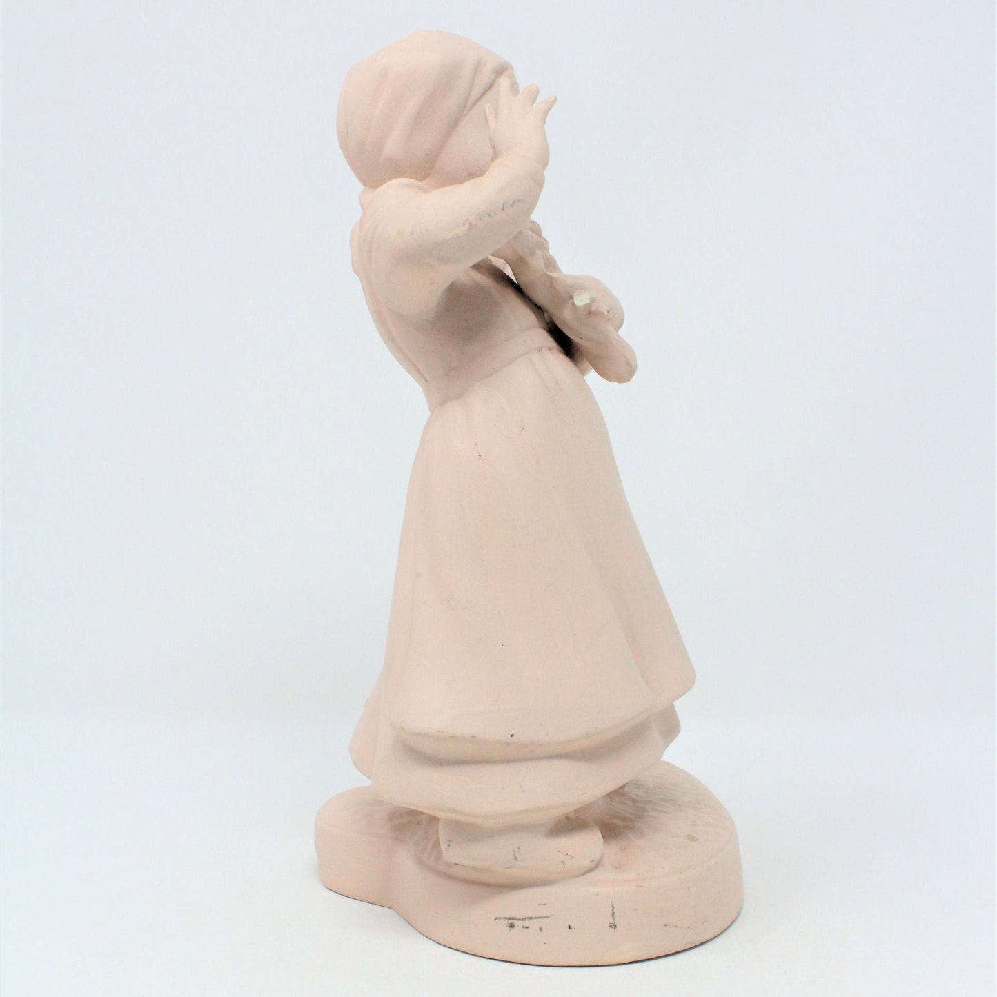 Figurine, Holland Mold Girl with Geese, Ceramic, Vintage