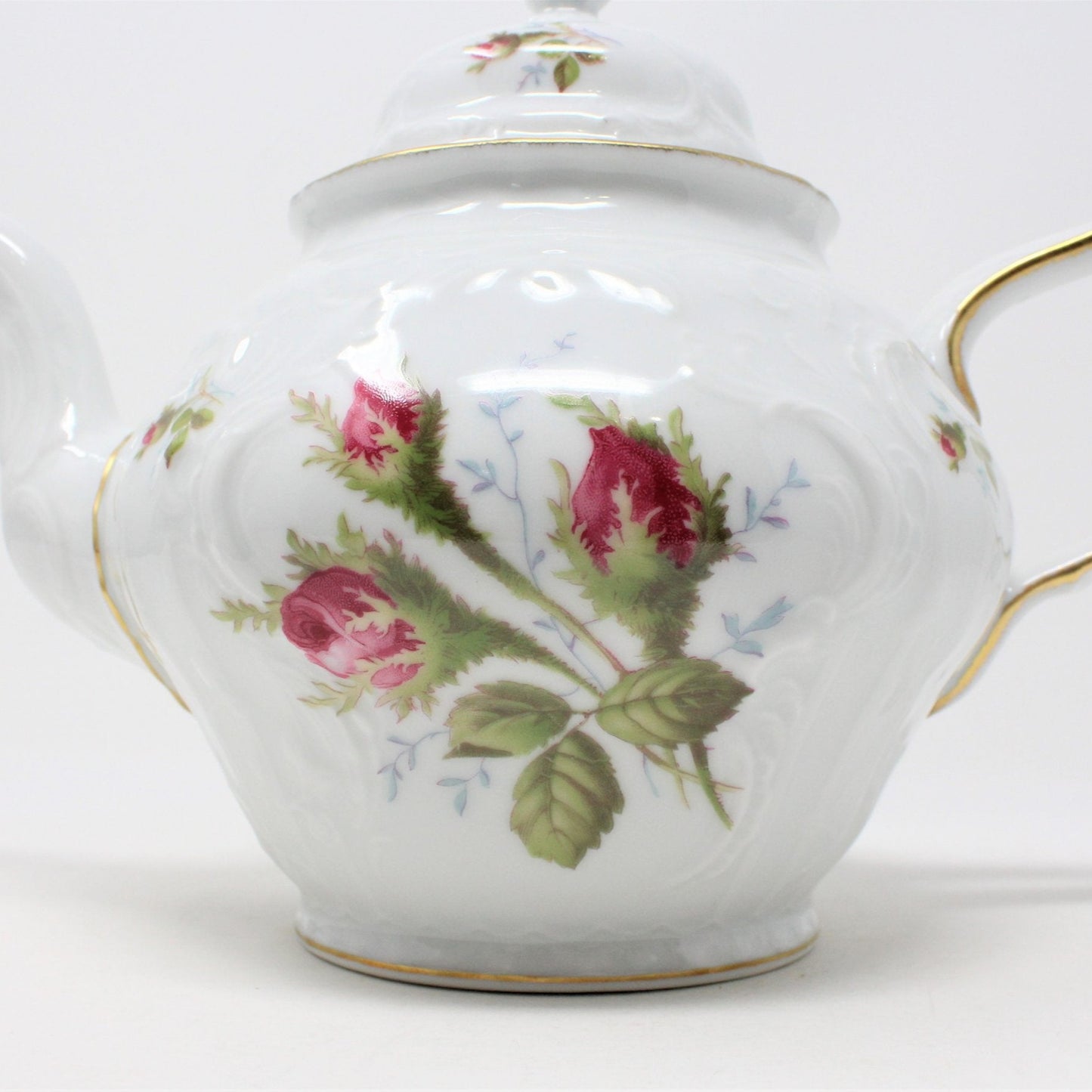 Teapot, Rosenthal SansSouci, Moss Rose, Germany, Vintage