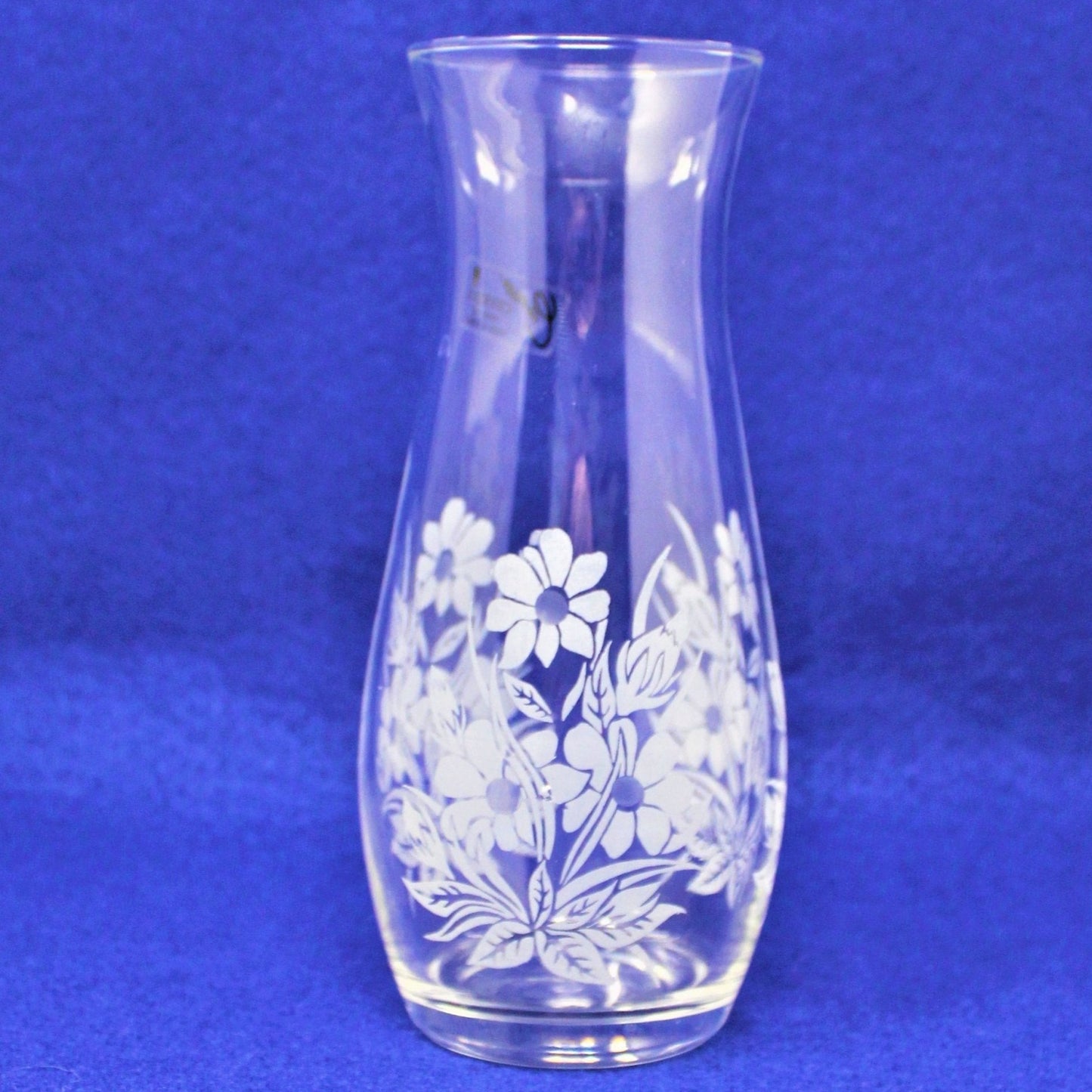 Bud Vase, Cameo Crystal, Floral, Hand Cut, Vintage