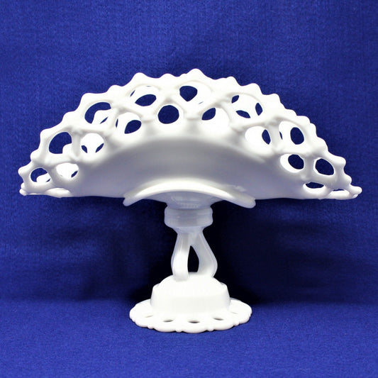 Banana Stand, Westmoreland, Doric Milk Glass, Vintage, Depression Glass