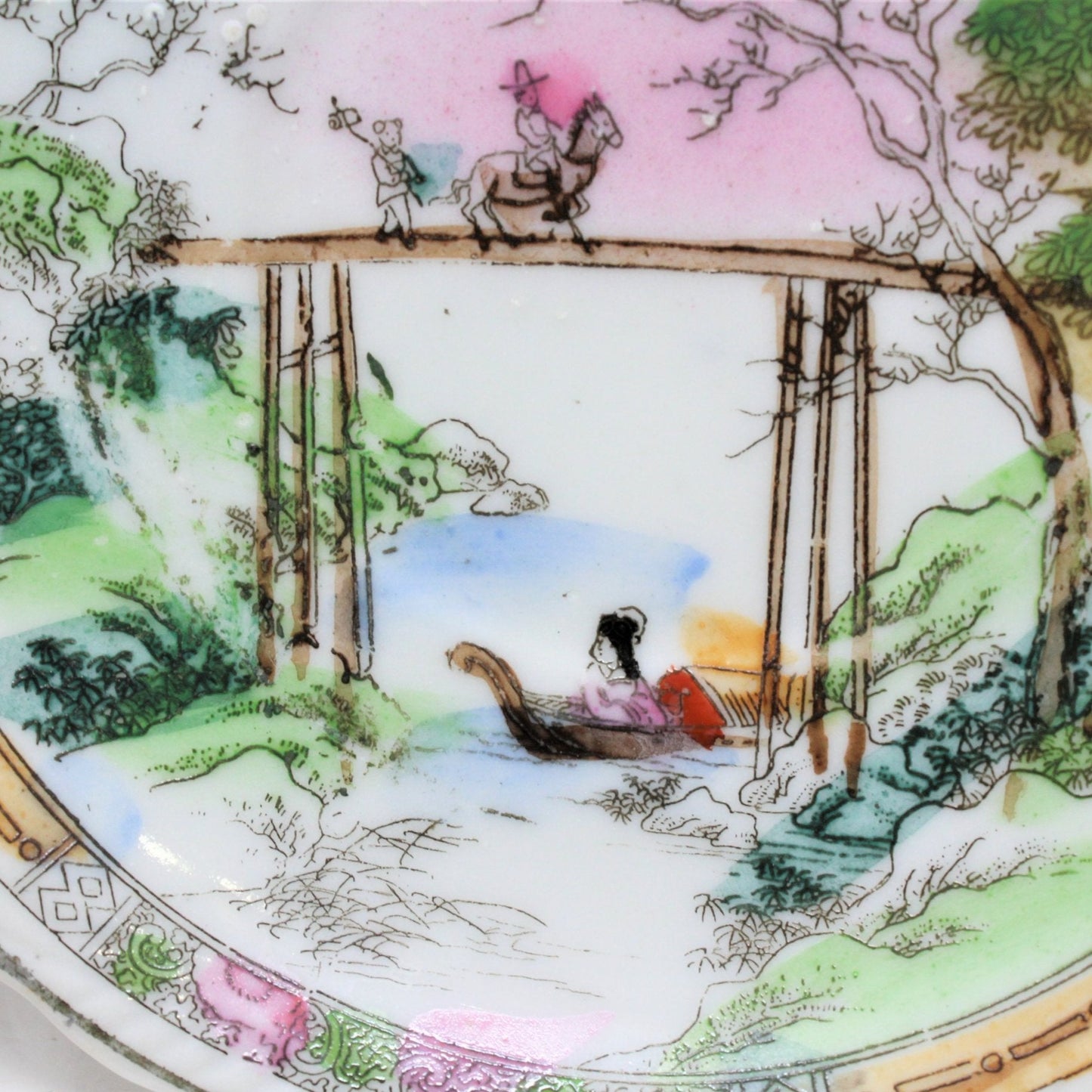Demitasse & Saucer, Takito, Geisha Girl, Moriage, Vintage RARE