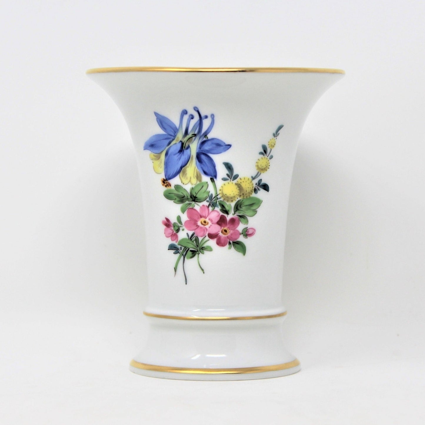 Vintage Meissen Porcelain Vase.  Hand Painted