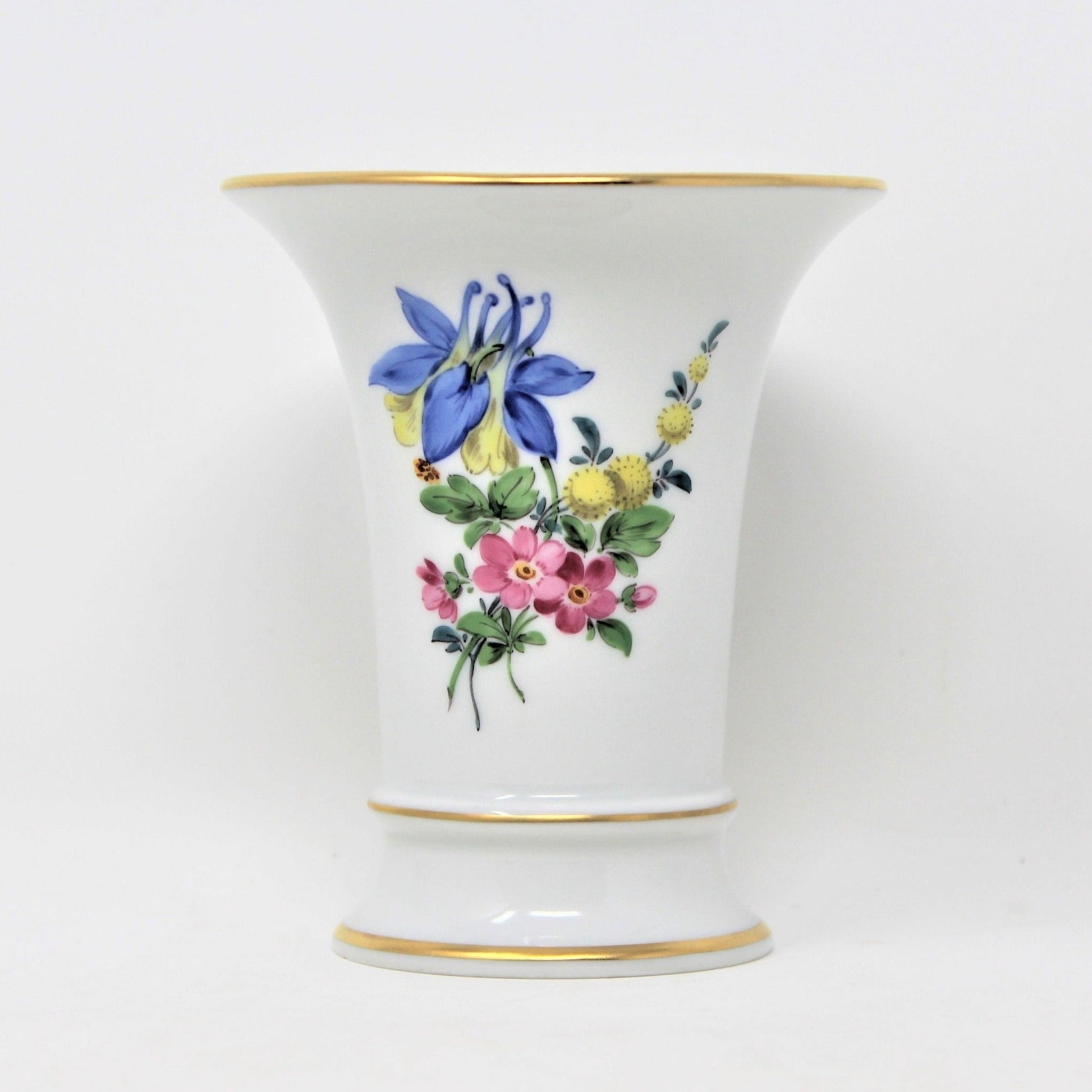 Vintage Meissen Porcelain Vase.  Hand Painted