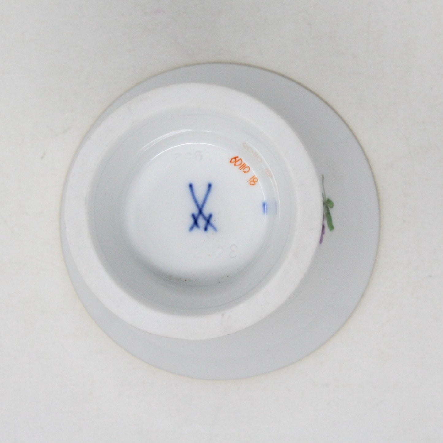 Mark on Meissen Vase. Trumpet Style German Porcelain