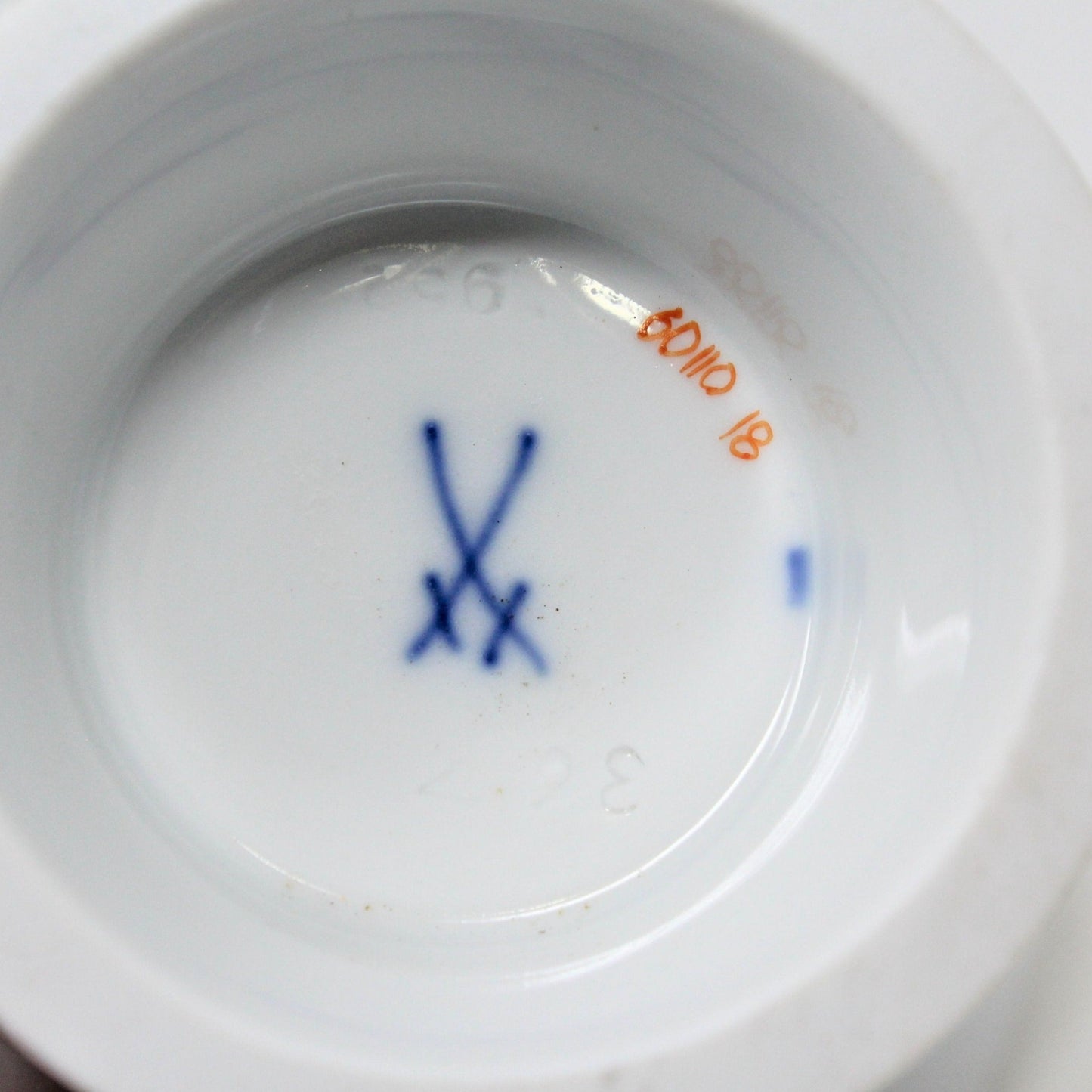 Vase, Meissen Floral Trumpet / Funnel Vase, German Porcelain, Vintage