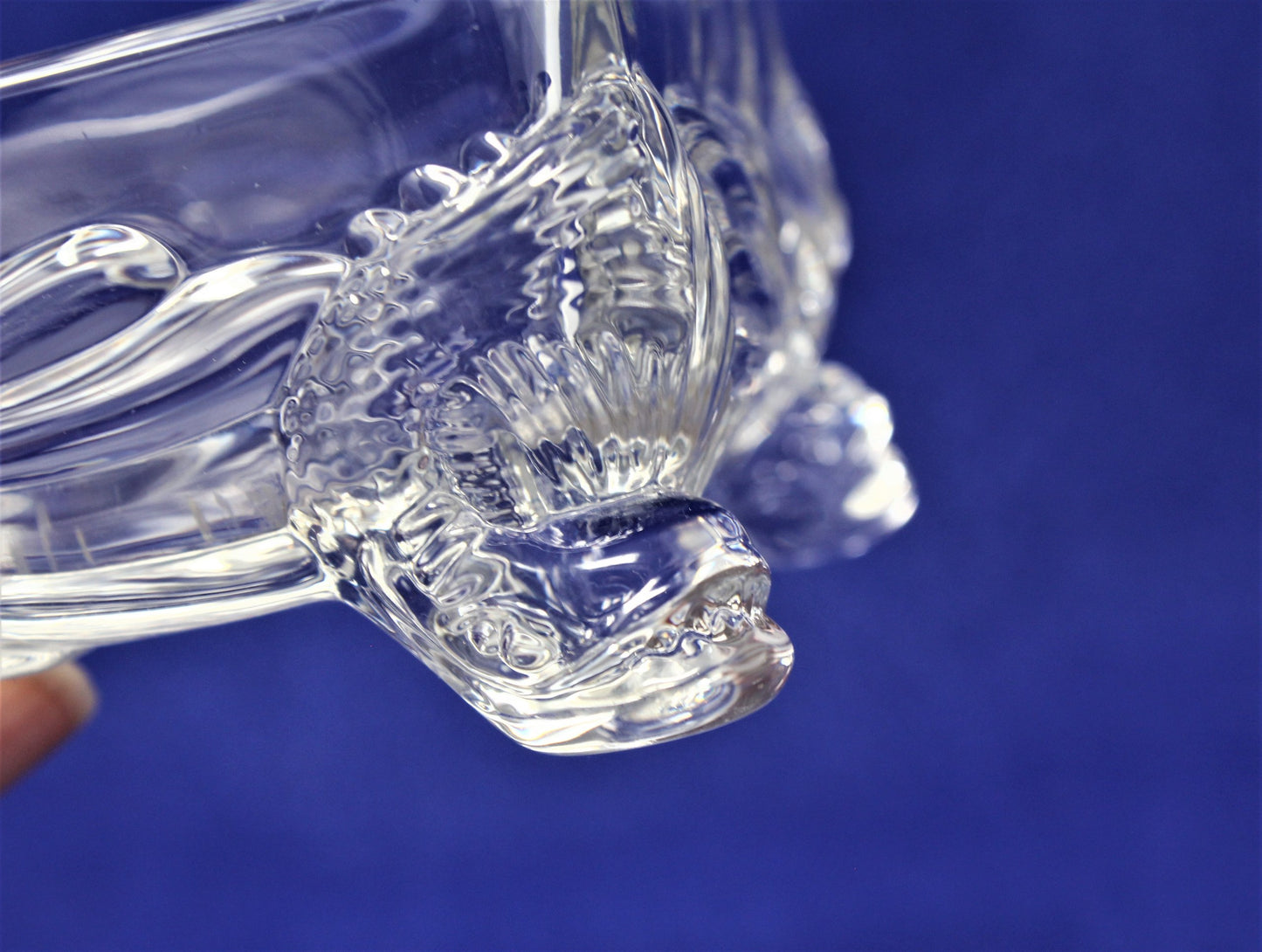 Box, Cigarette Box, Cambridge Glass, Caprice, Dolphin Footed, Vintage