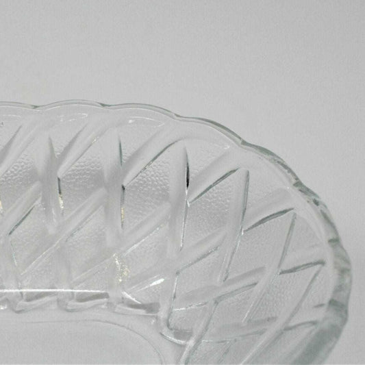 Celery Dish / Tray, Indiana Glass, Pretzel, Clear, Vintage