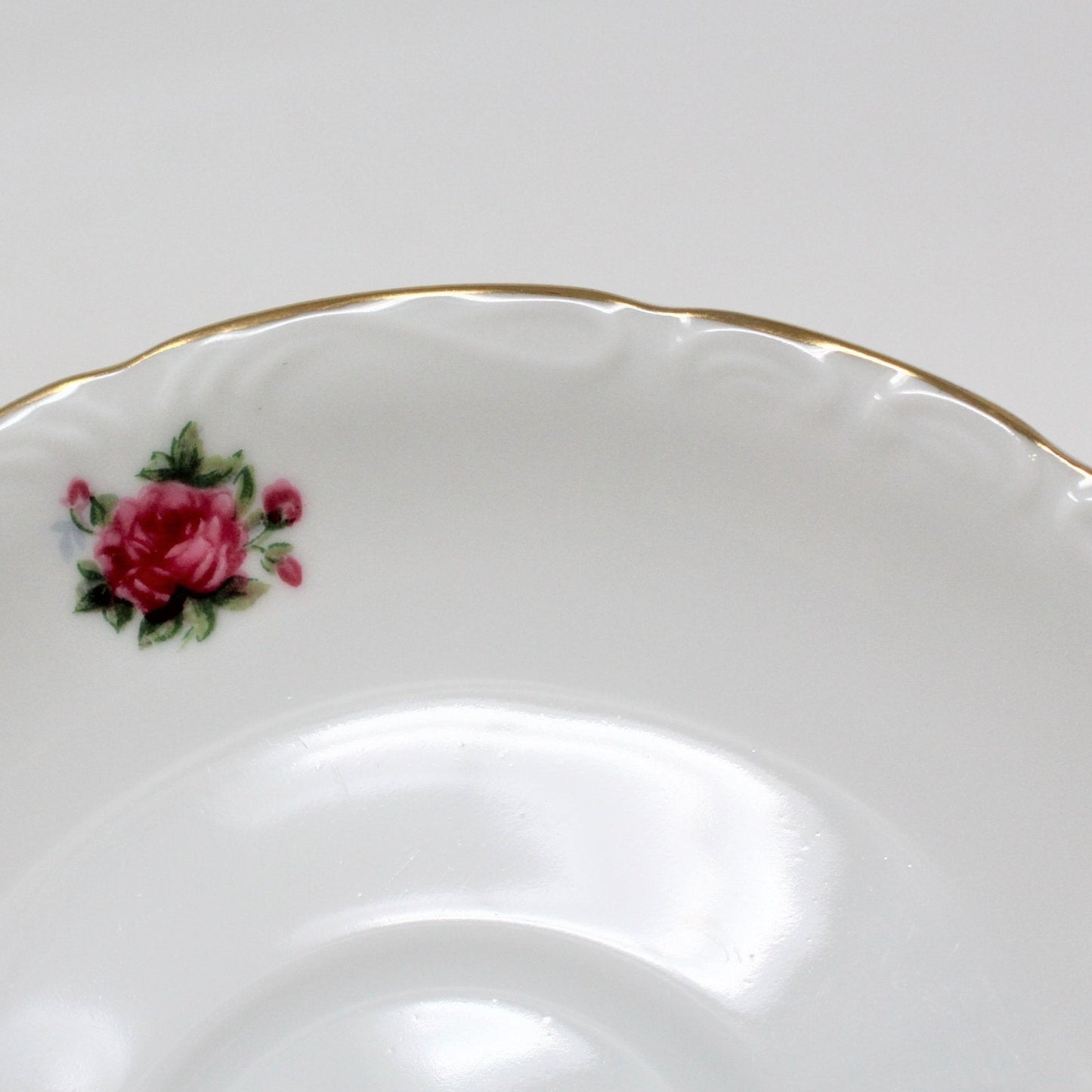 Teacup and Saucer, Pink Roses, Footed, Vintage Japan Imports