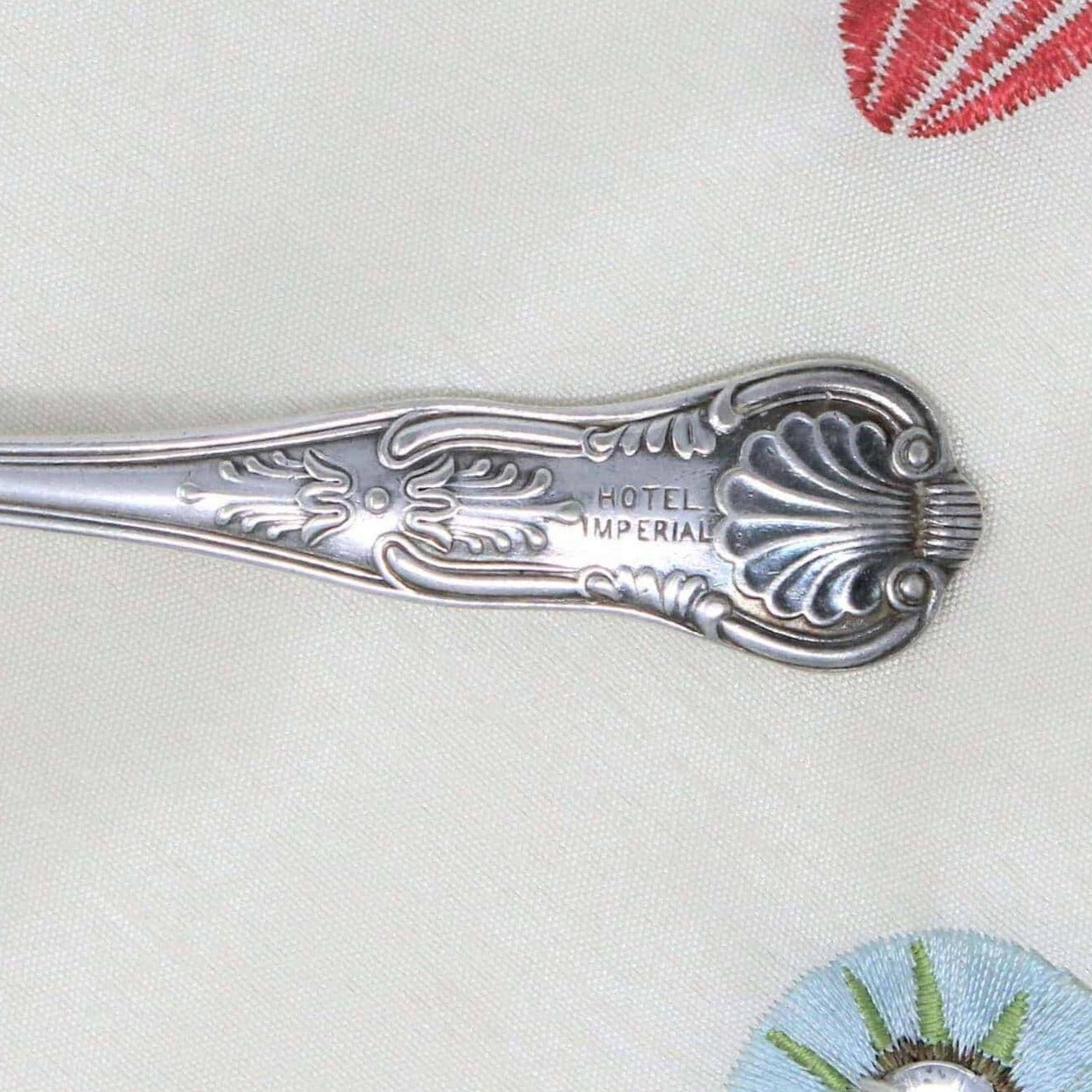 Teaspoon, Hotelware, Holmes & Edwards, Hotel Imperial, English King, Antique Silverplate, RARE