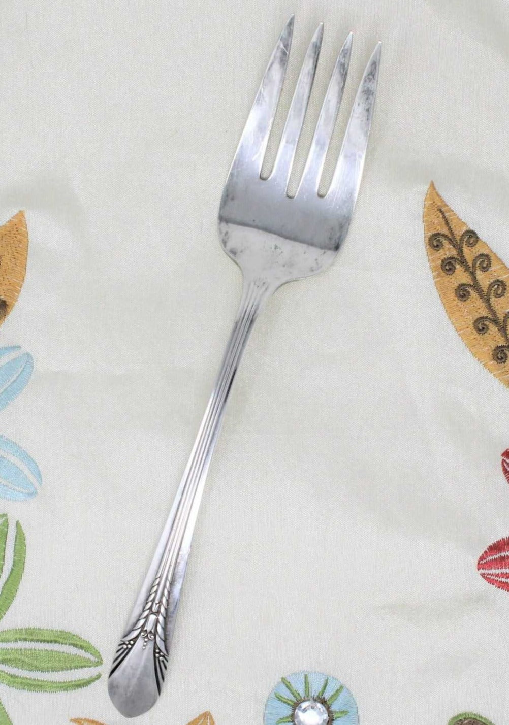 Serving / Meat Fork, Wm Rogers, Inheritance, Silverplate, Vintage