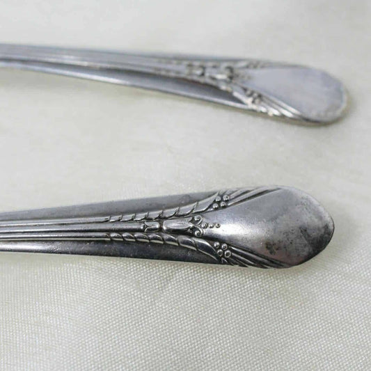 Teaspoons, Wm Rogers, Inheritance, Silverplate, Matching Set of 2, Vintage