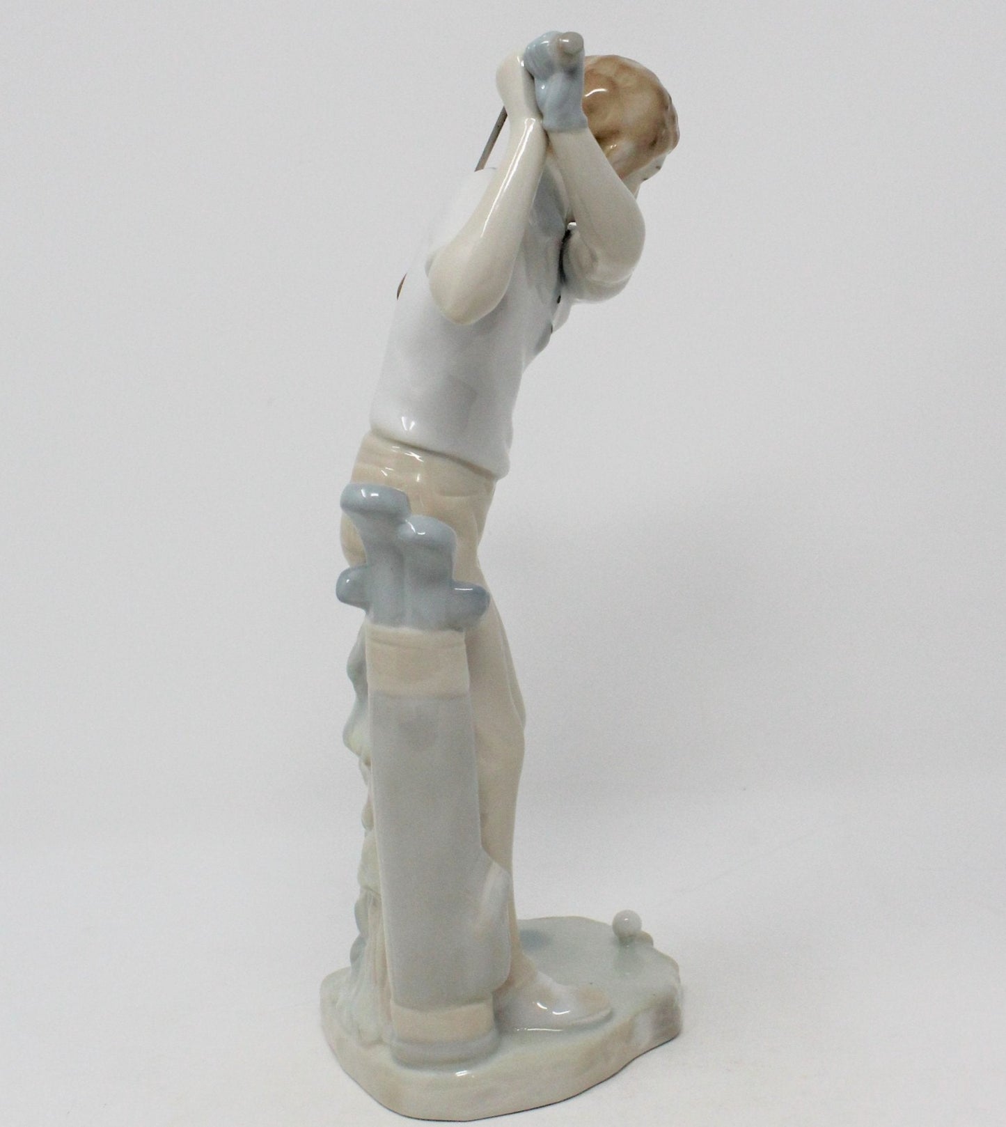 Figurine, Ardalt, Golfer, Hand Painted, Vintage