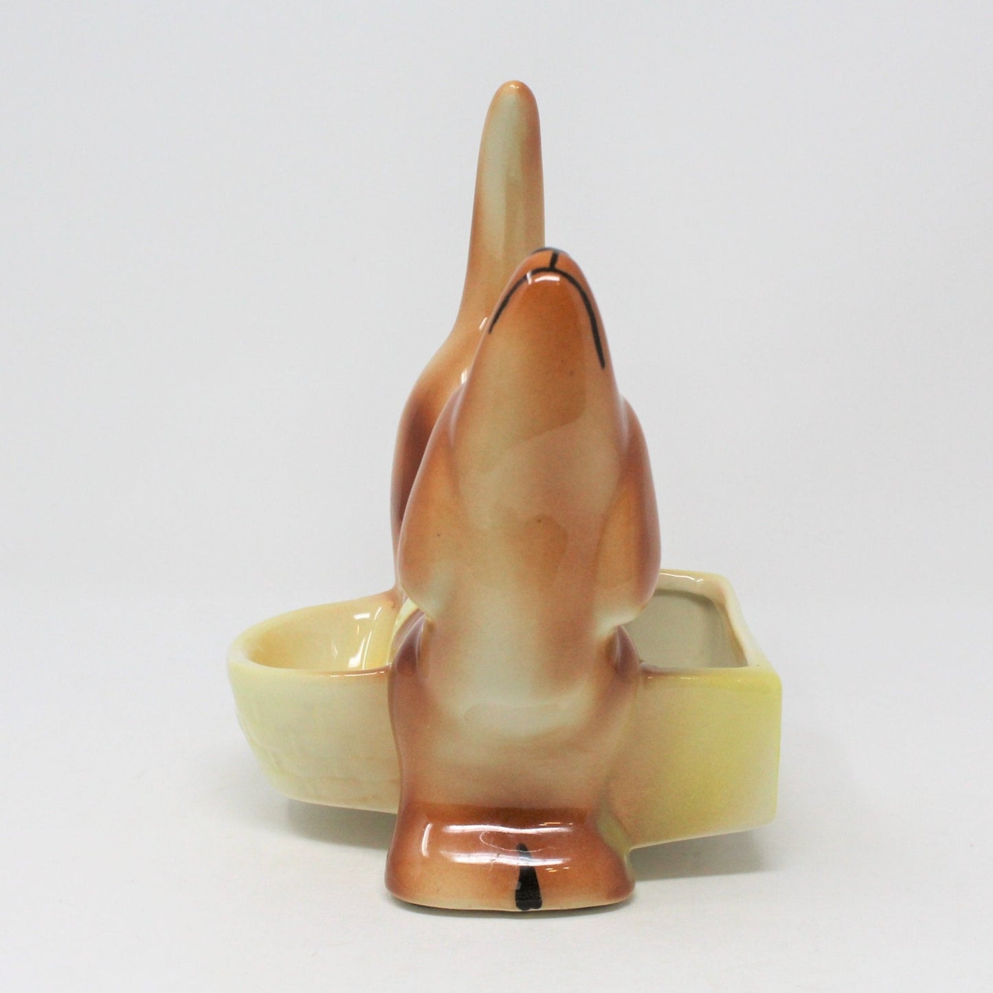 Dresser Valet Caddy, Dachshund Dog Wallet / Cell Phone Holder, Vintage, SOLD