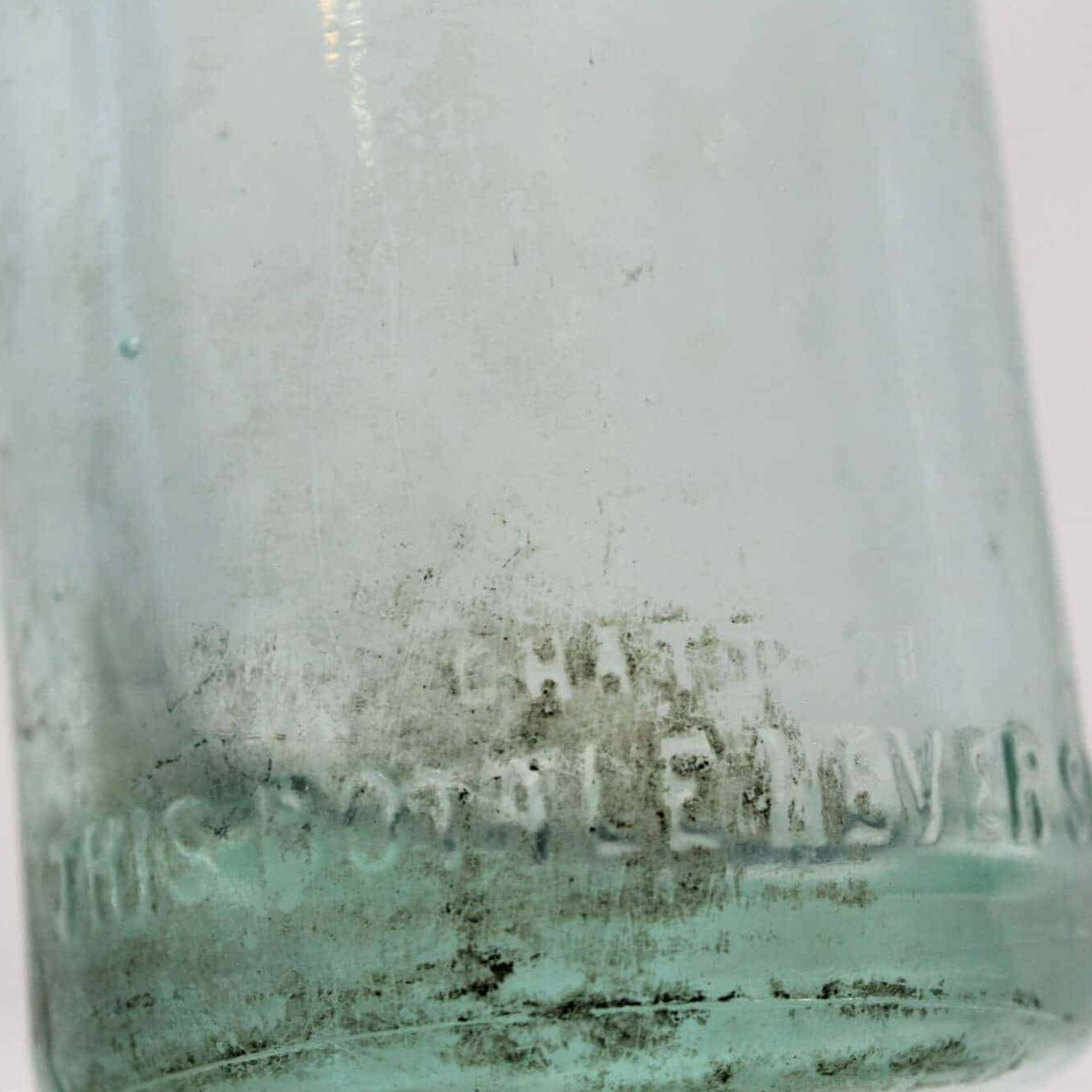 Soda Bottle, Chero-Cola Embossed Bottle, 6 1/2 oz, 1920's, Antique