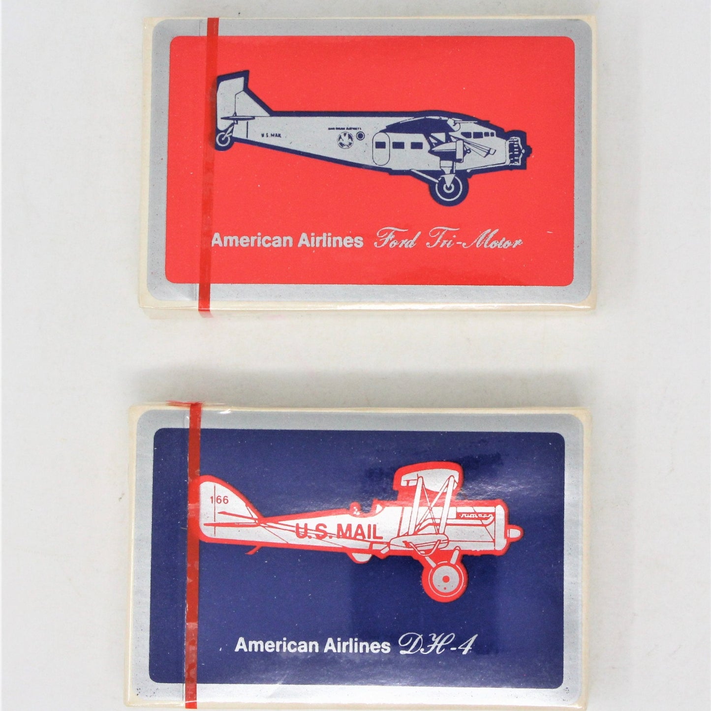 Playing Cards, American Airlines, DH-4 US Mail Plane Blue, Unopened, Vintage