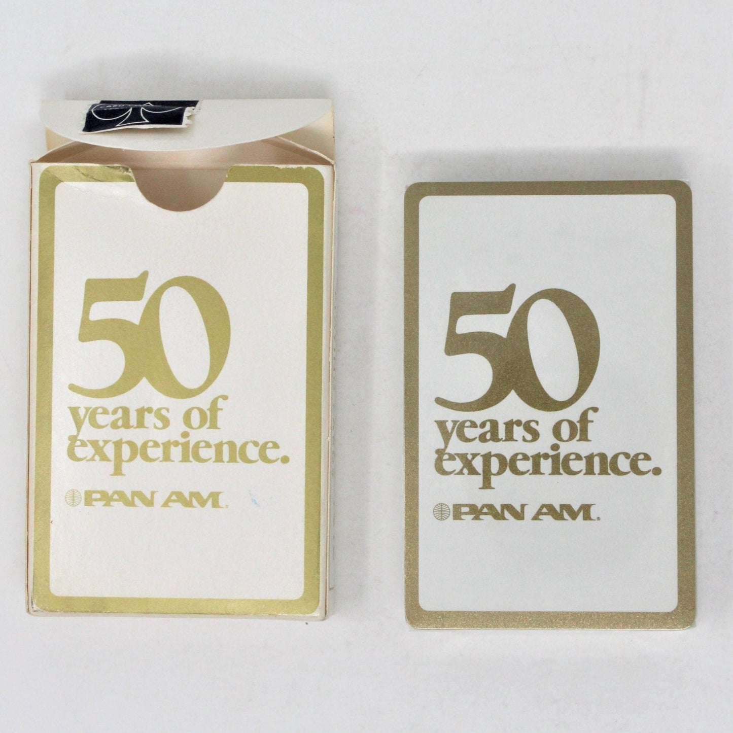 Playing Cards, Pan Am, 50 years of experience, Unopened, Vintage 1977