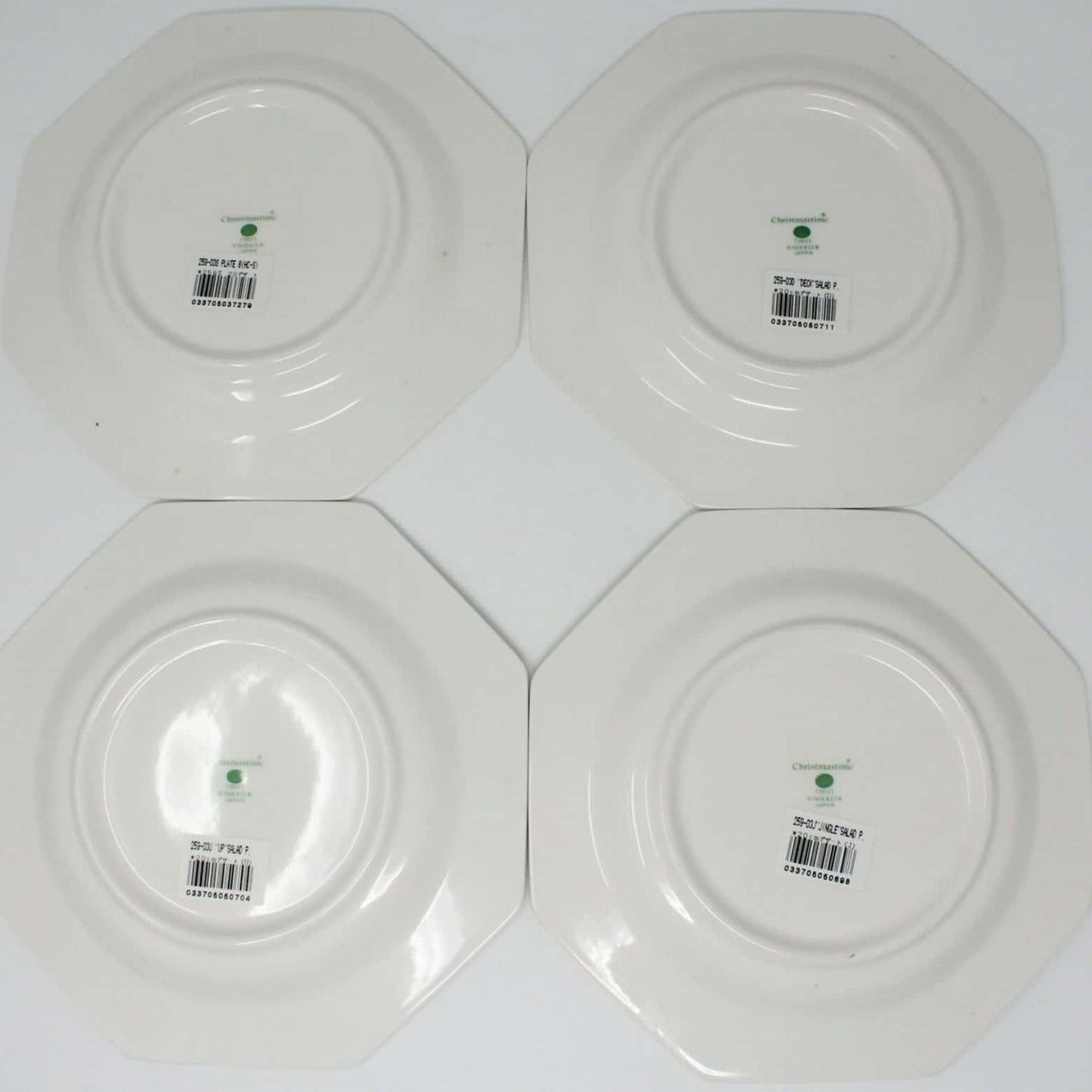 Dessert / Salad Plates, NIKKO, Christmastime, Set of 4