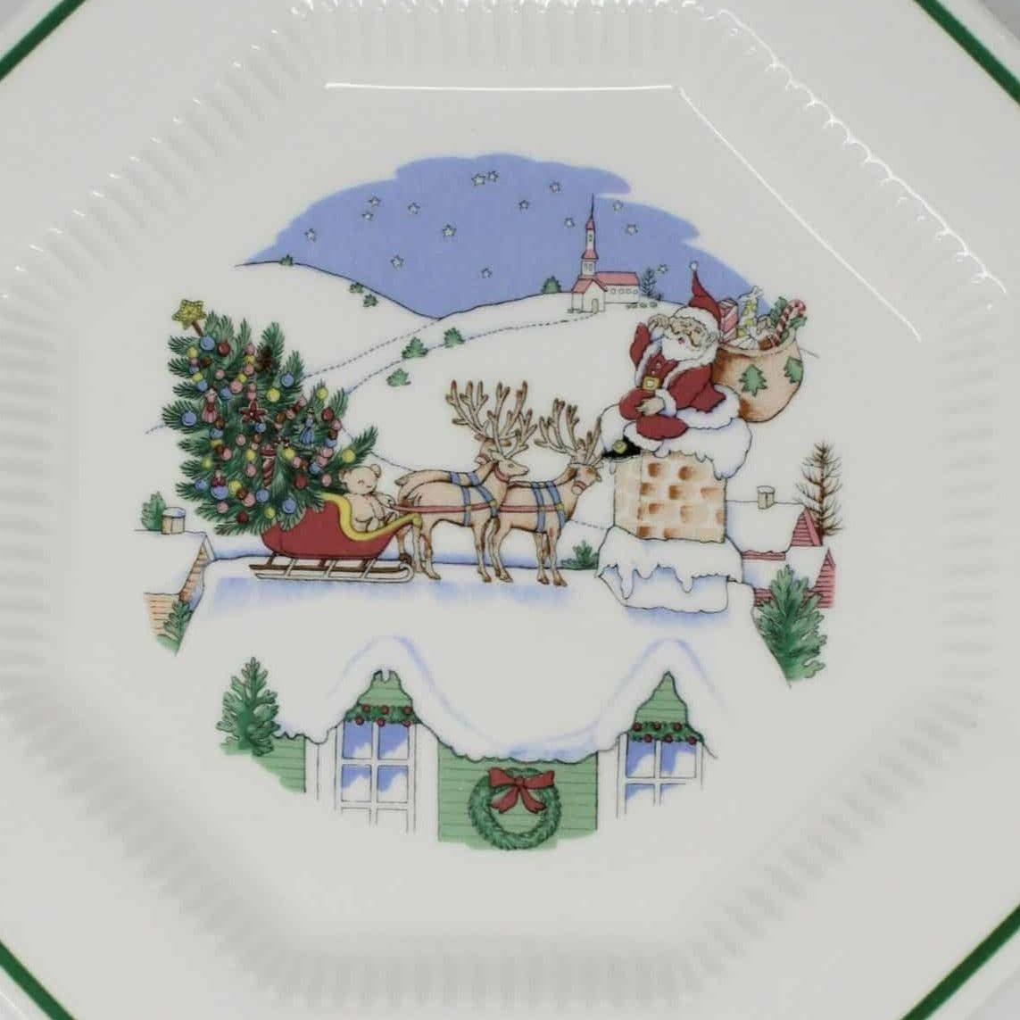 Dessert / Salad Plates, NIKKO, Christmastime, Set of 4