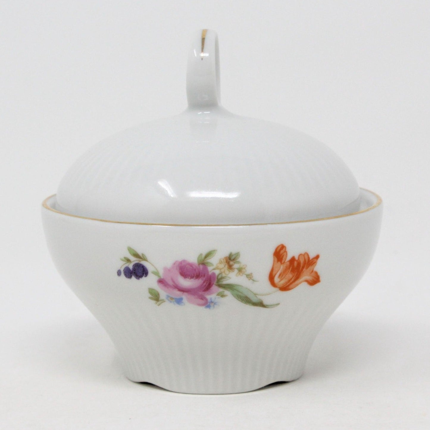Sugar Bowl with Lid, JLMenau Graf Von Henneberg, Floral, Vintage