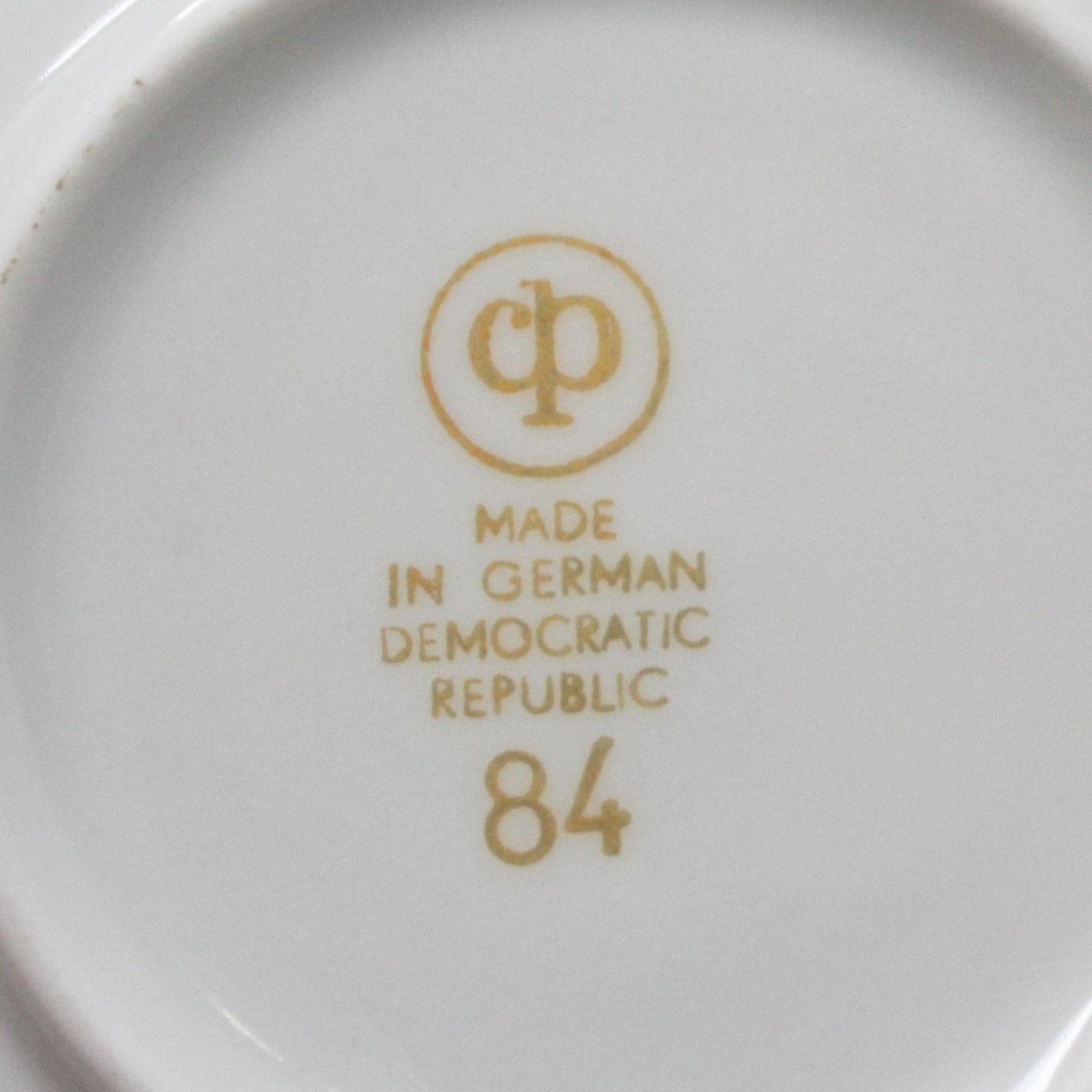 Demitasse & Saucer, Colditz C.P., Floral & Wheat, Germany, Set of 2, Vintage