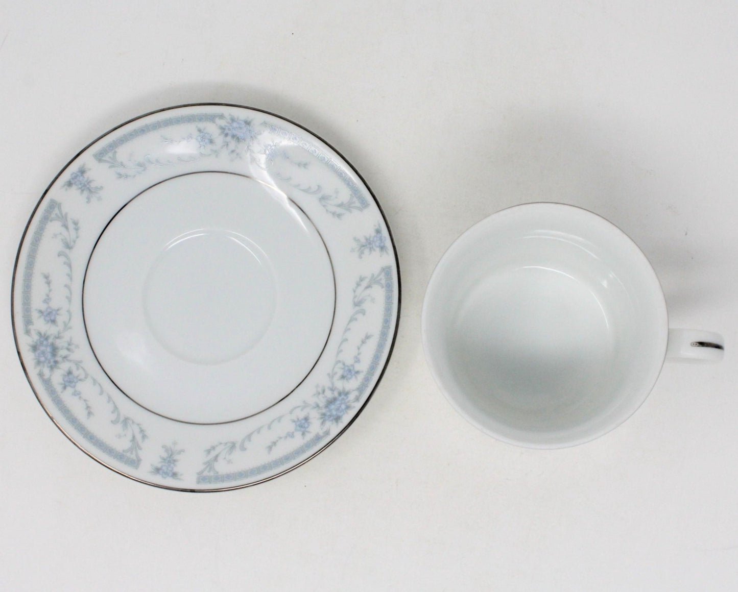 Coffee Cup and Saucers, Sheffield, Blue Whisper, Set of 7, Vintage