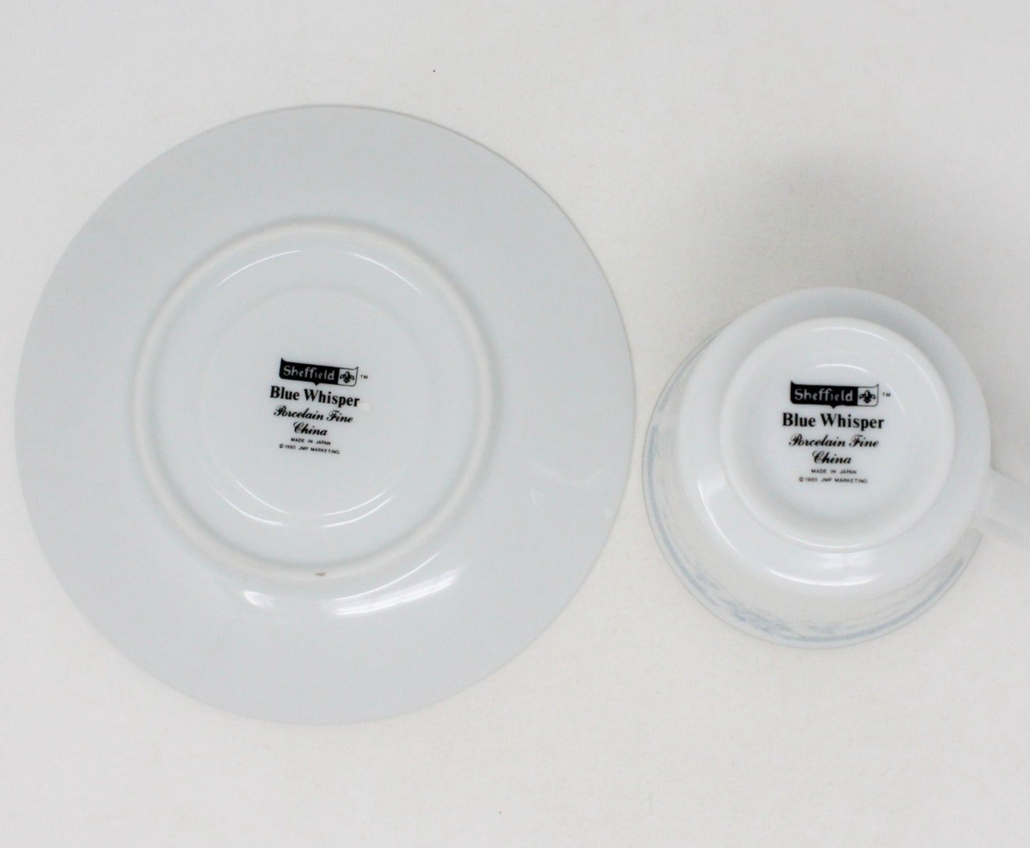Coffee Cup and Saucers, Sheffield, Blue Whisper, Set of 7, Vintage
