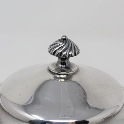 Butter Dish with Spreader, C.E. Barker, Etched Quadruple SilverPlate, Antique