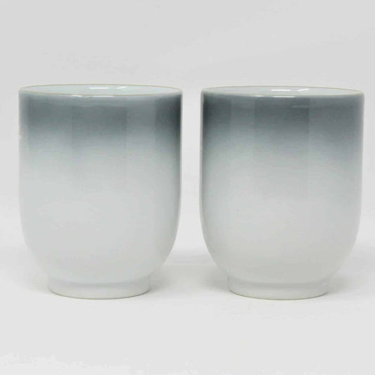 Teacup, Japanese, Yunomi Style, Lotus Flower, Japan, Set of 2, Vintage