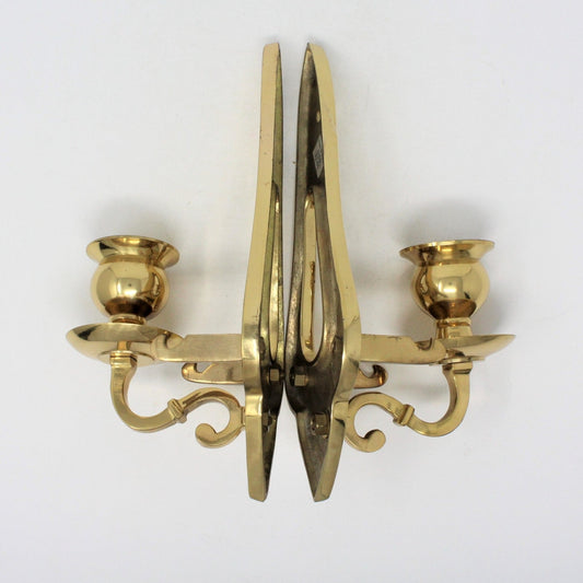 Candle Holders / Sconces, Brass Sconces, Set of 2, Vintage, India