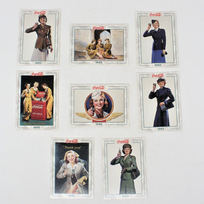 Coca Cola Collect A Card, Women in the Military Cards, Set of 8, 1994