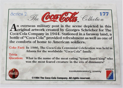Coca Cola Collect A Card, WWII Men in the Military Cards, Set of 8, 1994