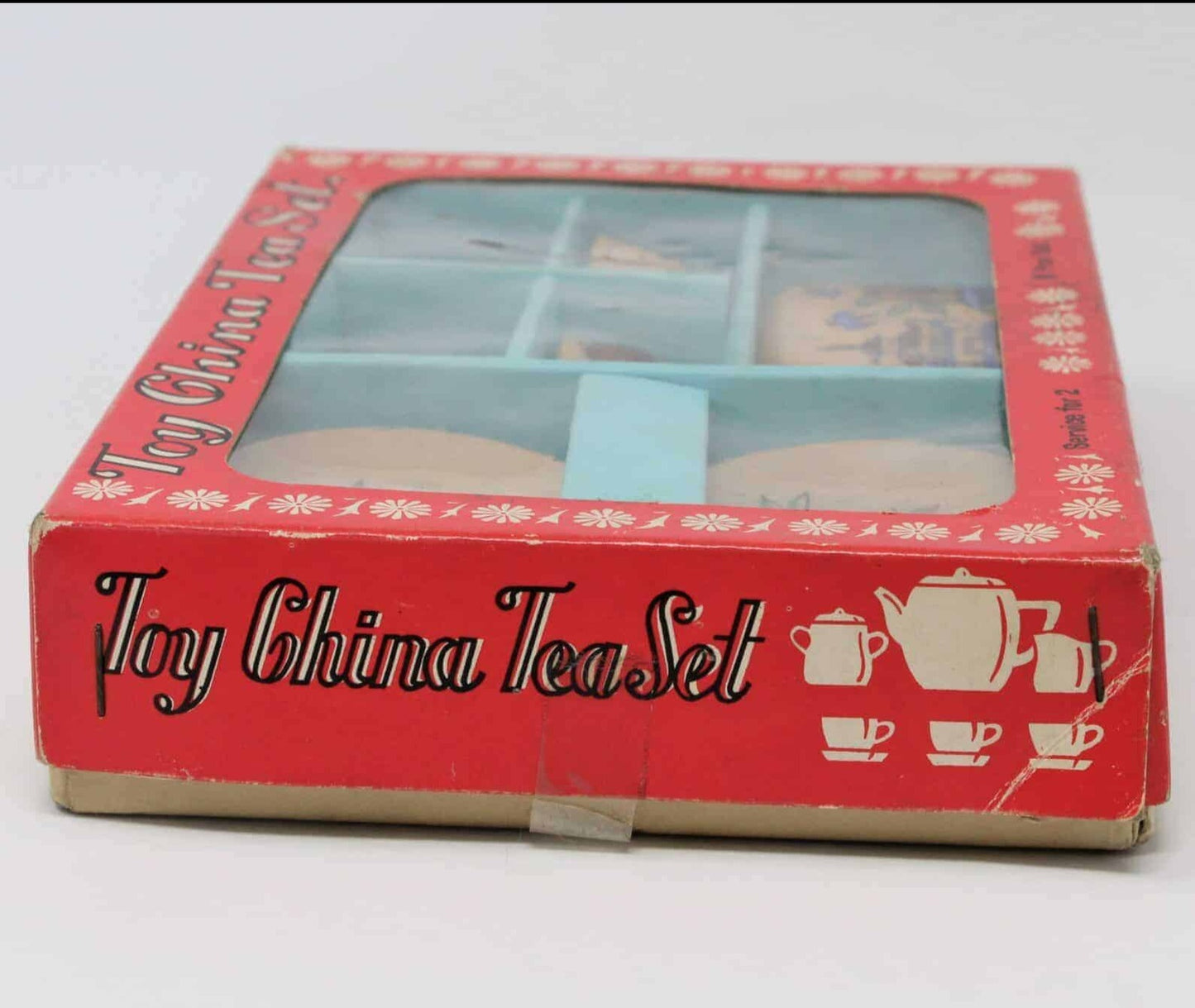 Children's Tea Set, Lusterware Floral, in Box, Japan, Vintage, SOLD