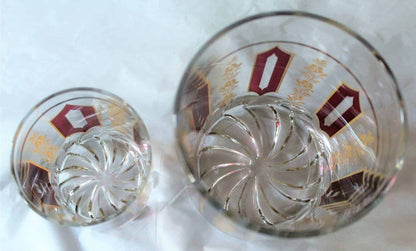 Glasses, Rocks / Whiskey with Ice Bowl, De ValBor, Italy, Vintage