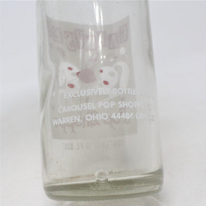 Soda Bottle, Carousel Pop Shoppe, ACL 12oz, Warren, Ohio / Canada, Vintage