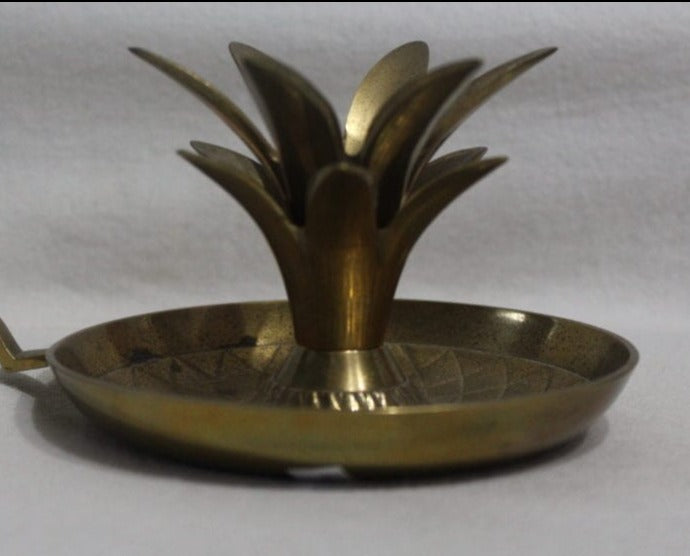 Candle Holder / Chamberstick, Pineapple, Brass, India, Vintage – Antigo  Trunk