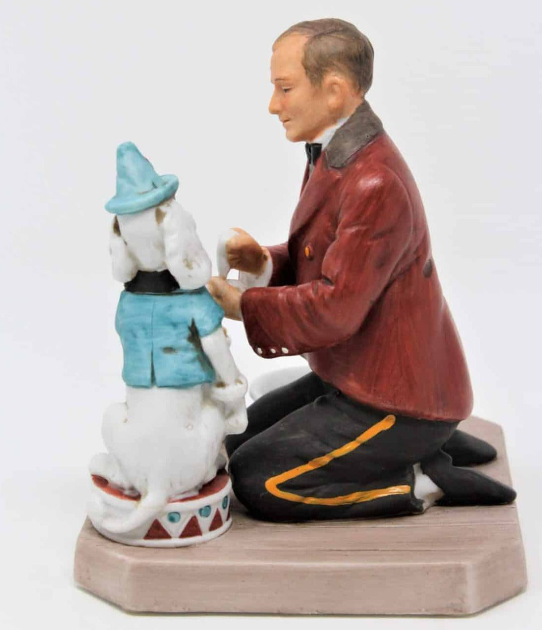 Figurine, Norman Rockwell, While The Audience Waits, Porcelain, Vintage