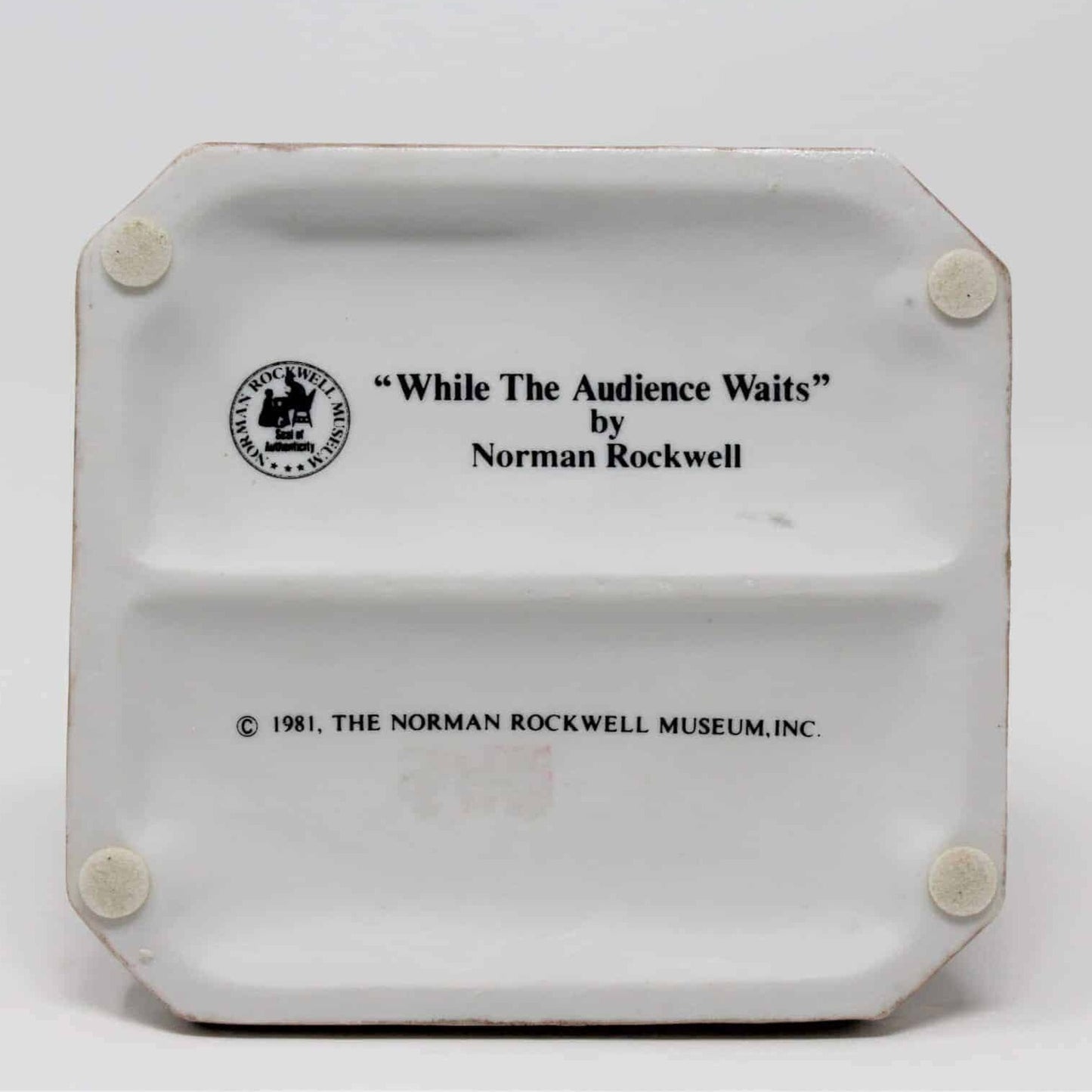 Figurine, Norman Rockwell, While The Audience Waits, Porcelain, Vintage