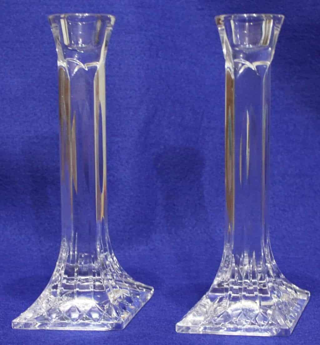 Candle Holders, Stuart Crystal, Carlingford, Crystal Tapers, Set of 2, Vintage