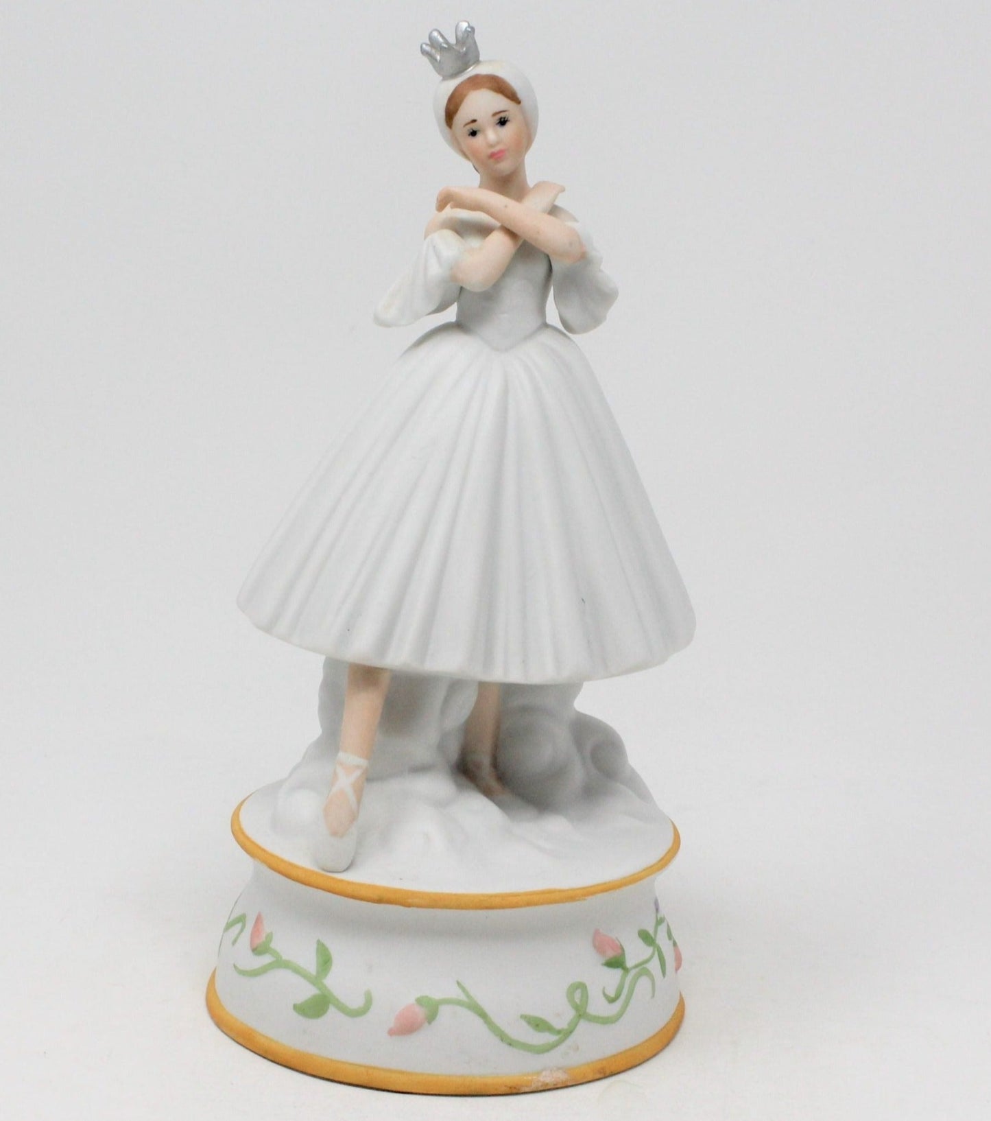 Musical Figurine, Schmid, Ballerina Odette, plays Swan Lake, Vintage