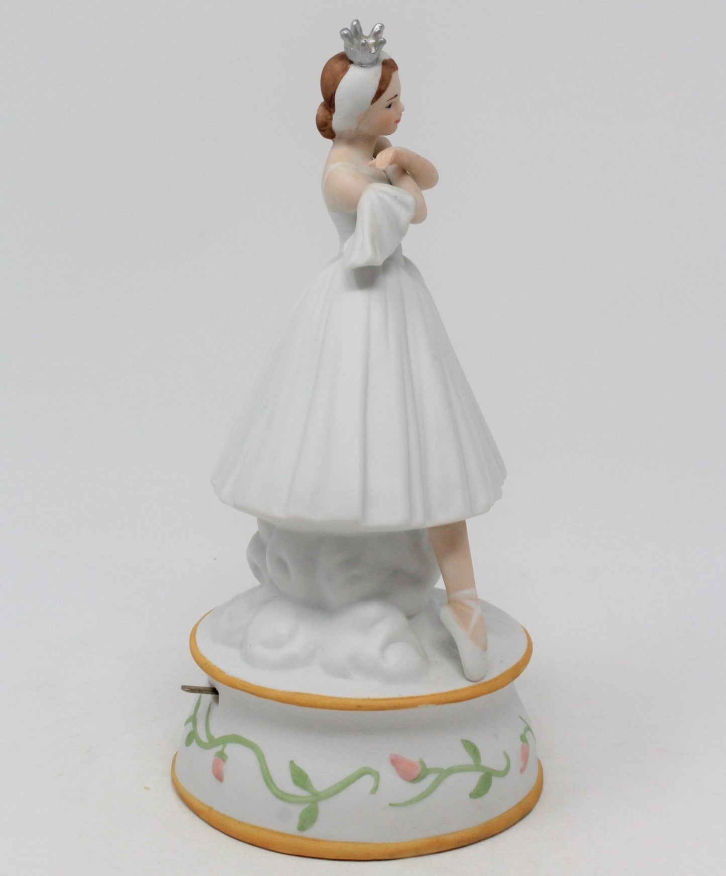 Musical Figurine, Schmid, Ballerina Odette, plays Swan Lake, Vintage